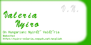 valeria nyiro business card